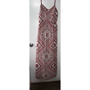 Skies are Blue Pink Geometric Maxi XS